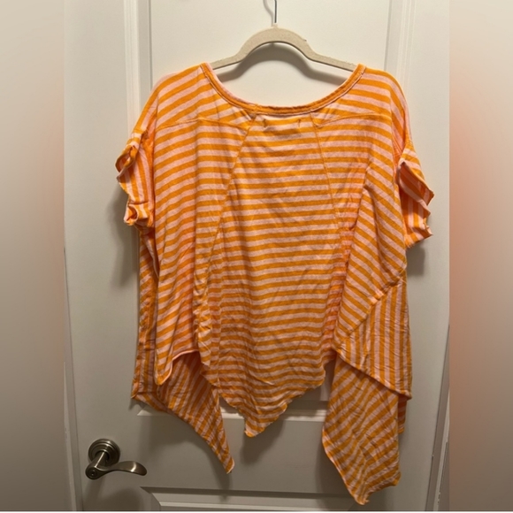 NWT Free People We The Free Striped Angel Tee Size L - Picture 6 of 7